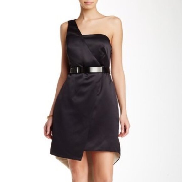 Halston Heritage One Shoulder Dress - Picture 1 of 6